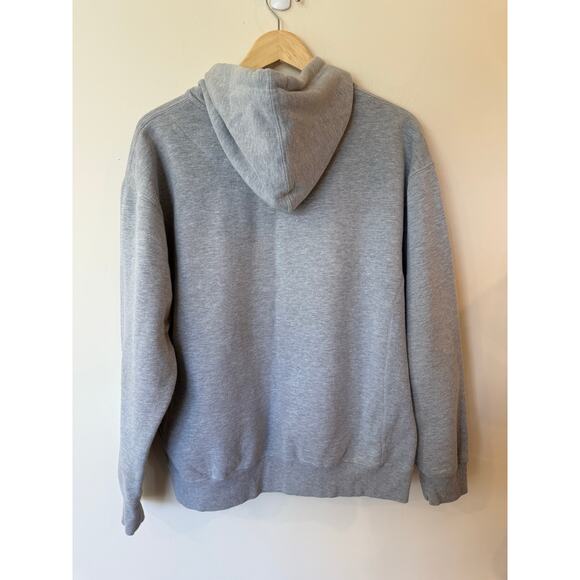 Edinburgh Scotland Graphic Print Kangaroo Pocket Drawstring Hoodie Gray Men's XL - Picture 2 of 10